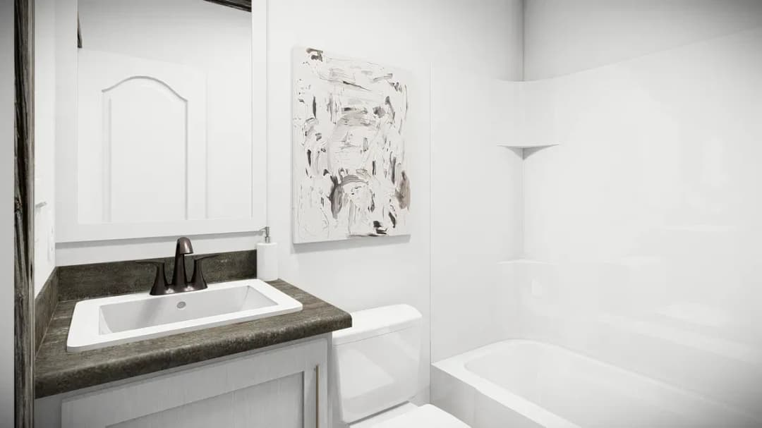 The bandit bathroom home features