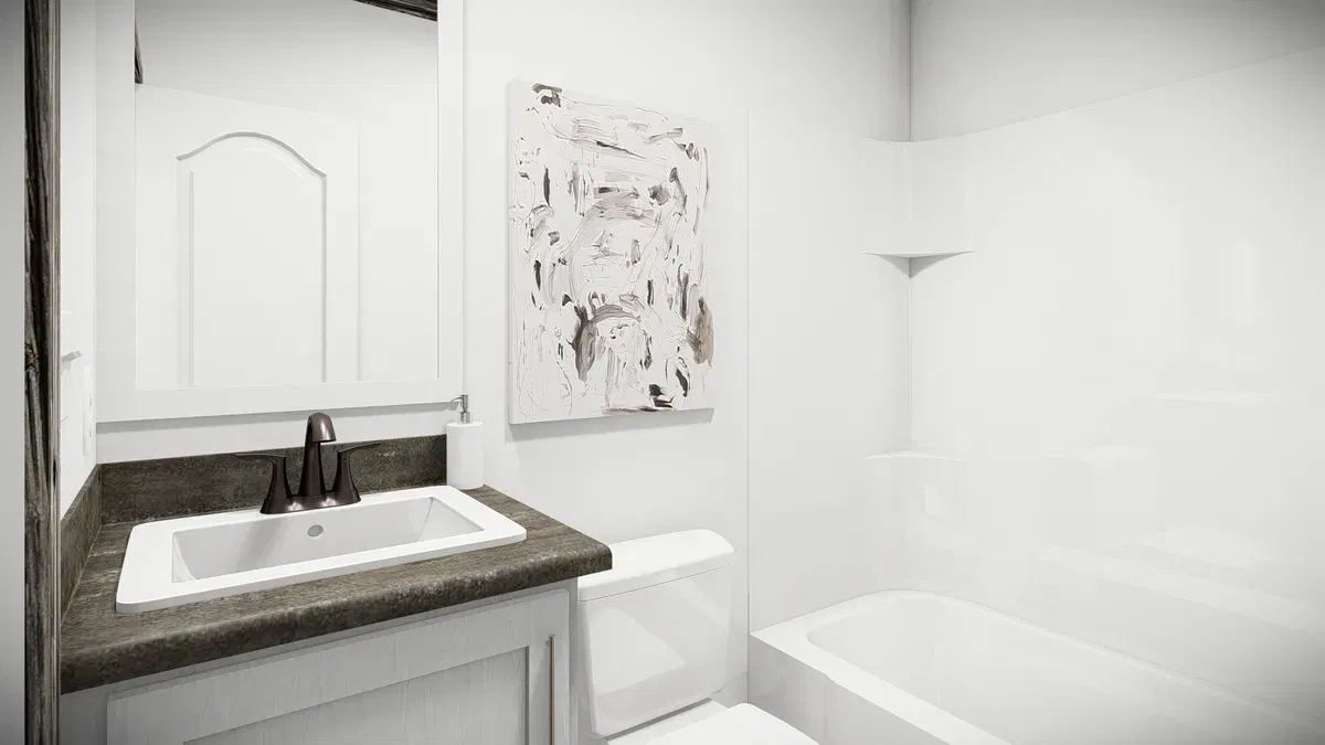 The bandit bathroom home features