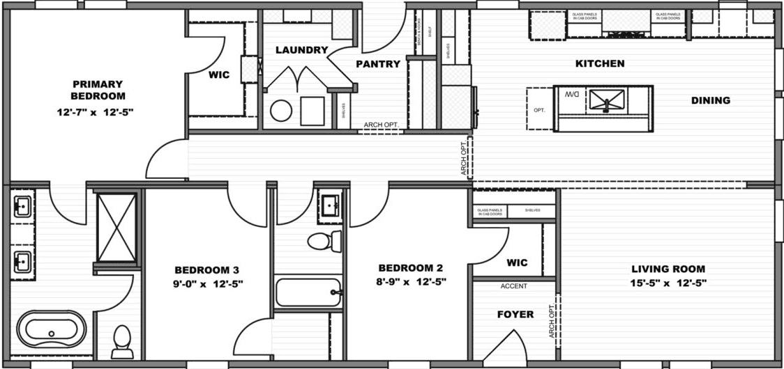 Camilla floor plan home features