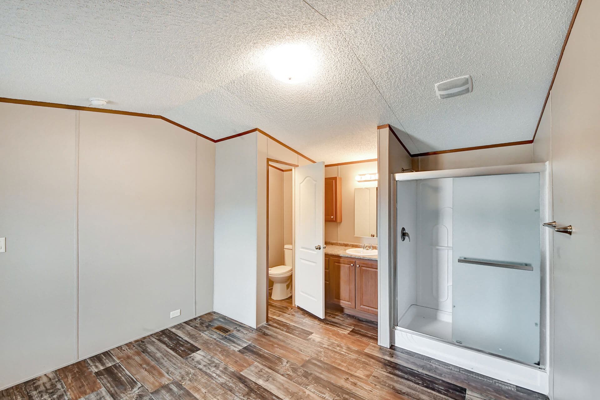 Workforce housing bathroom home features