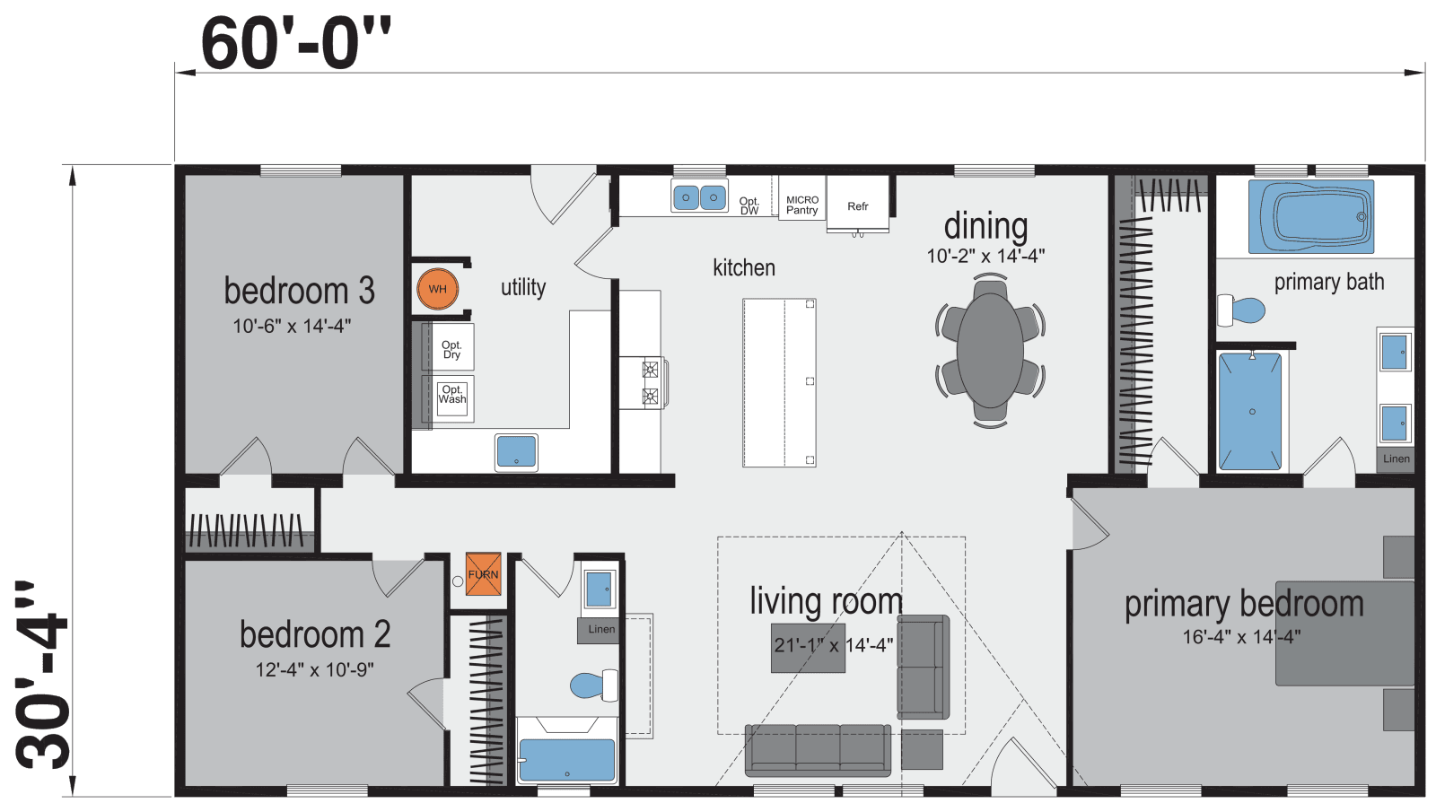 Dudley floor plan home features