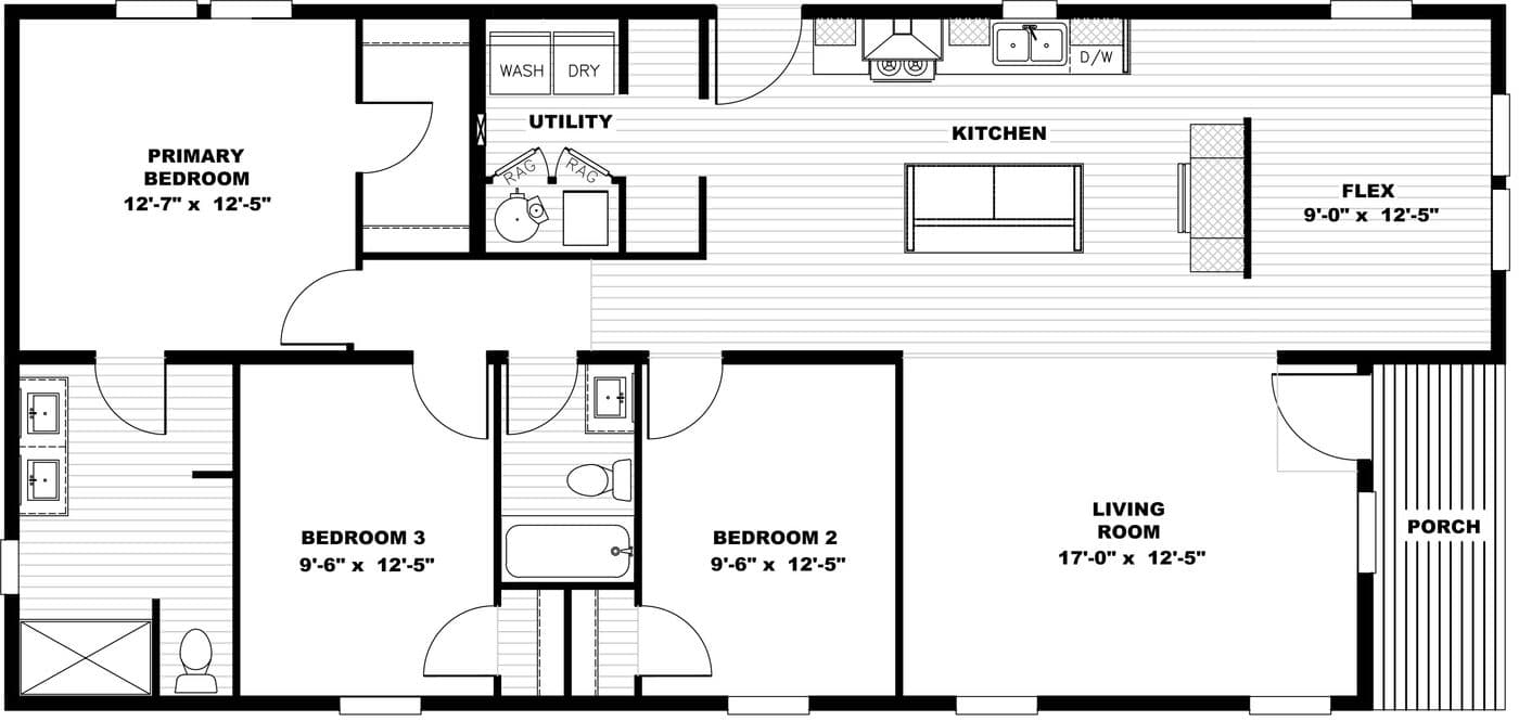 Stayin' alive floor plan home features