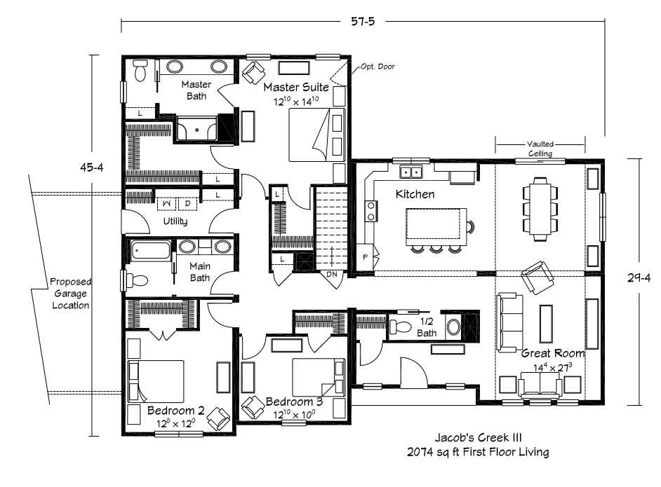 Jacob's creek iii floor plan home features
