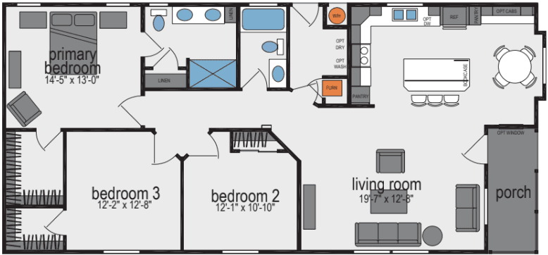 Sunset ridge-k535g floor plan and hero home features