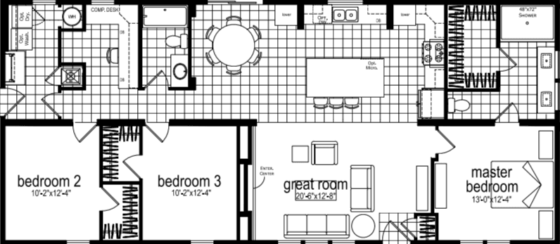 Spectra rh7110 floor plan home features