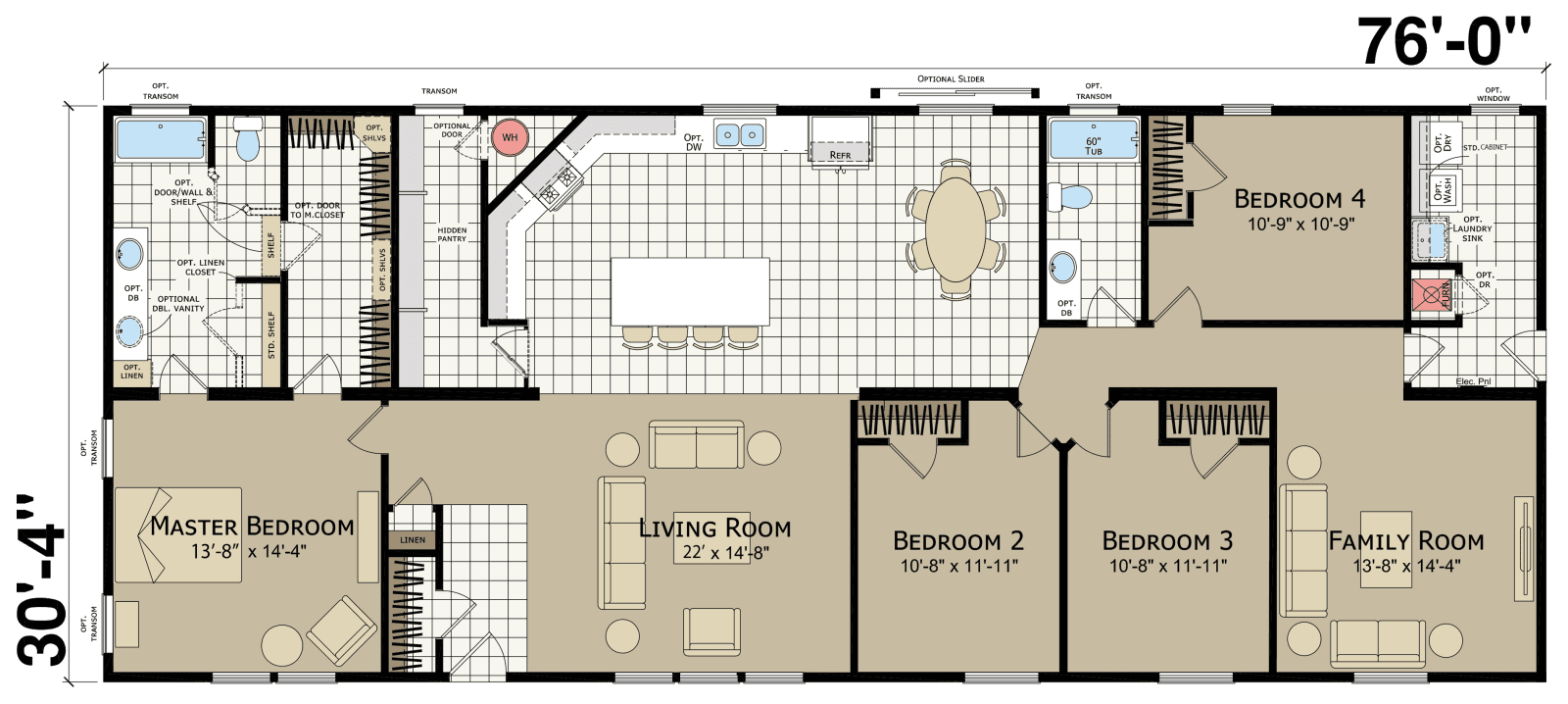 Hidden valley hv6764m floor plan home features