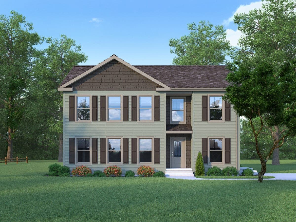 Belle ame 2-story 6p2701-r hero, elevation, and exterior home features