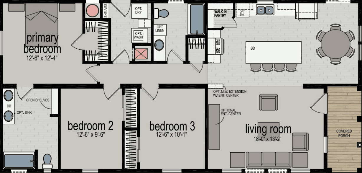 Avalon floor plan home features