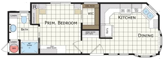 Santiago floor plan home features