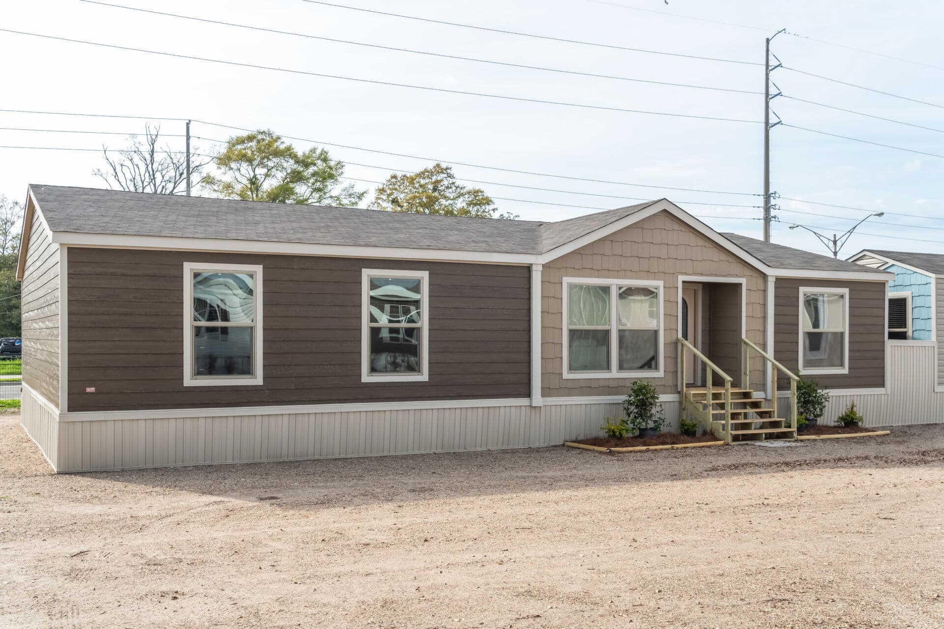 Doublewide 32×56-42a elevation and exterior home features