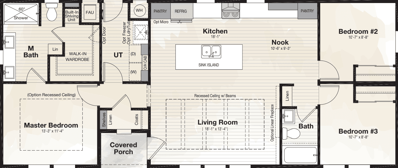 Coronado 2456a floor plan home features