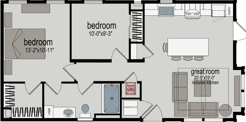 Crystal cove floor plan home features