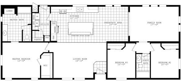 Santa fe ii 28643a floor plan home features