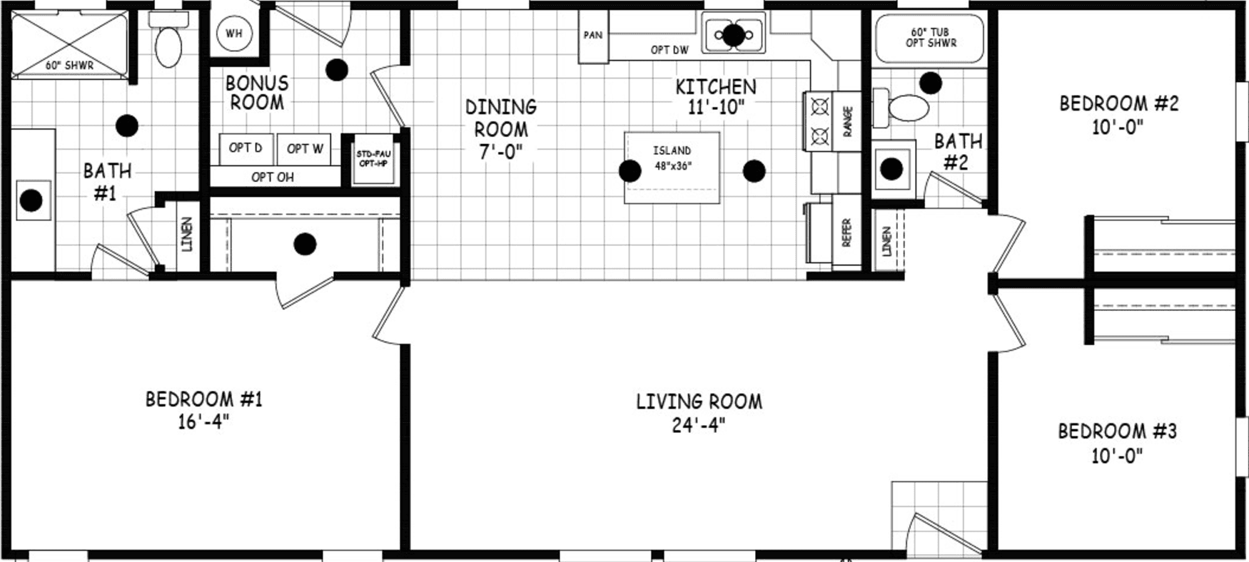 Edge 24523a floor plan home features