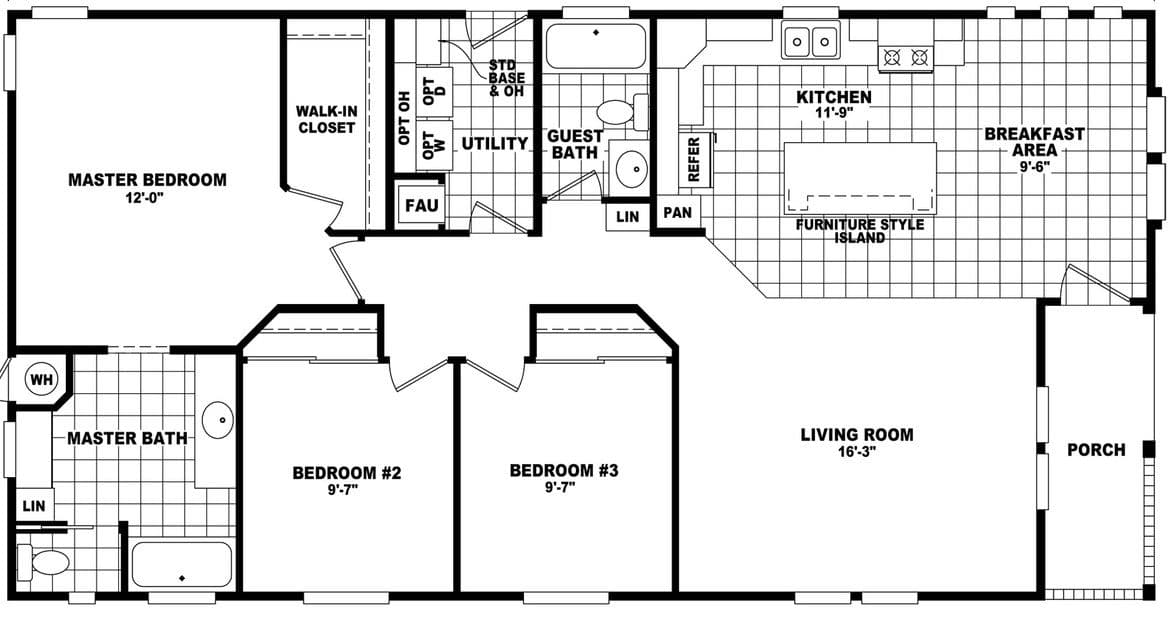 Westin porch 28523a floor plan home features