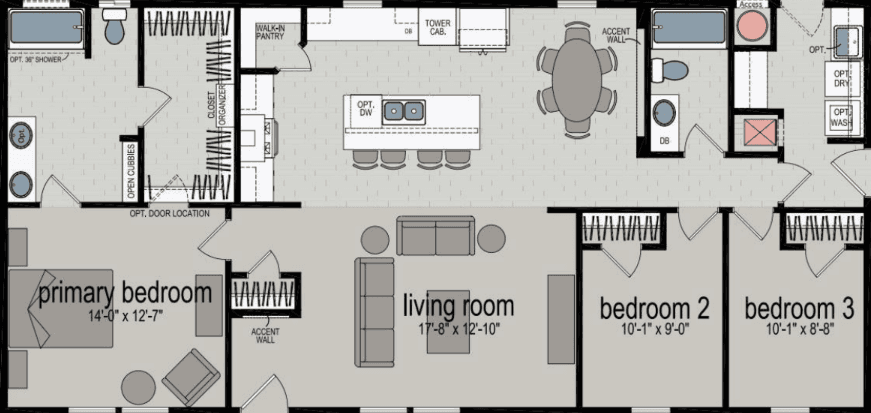 Cardiff floor plan home features