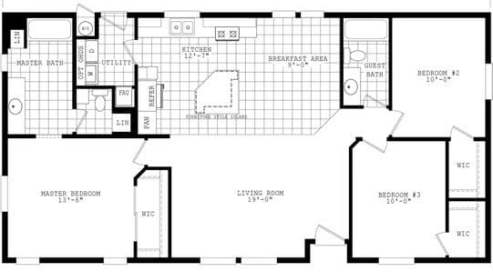 Santa fe ii 28523a floor plan home features