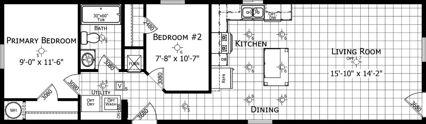 Winchester 1652h21a6g floor plan home features