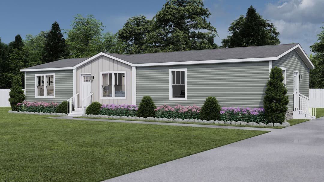 Brown eyed girl elevation and exterior home features