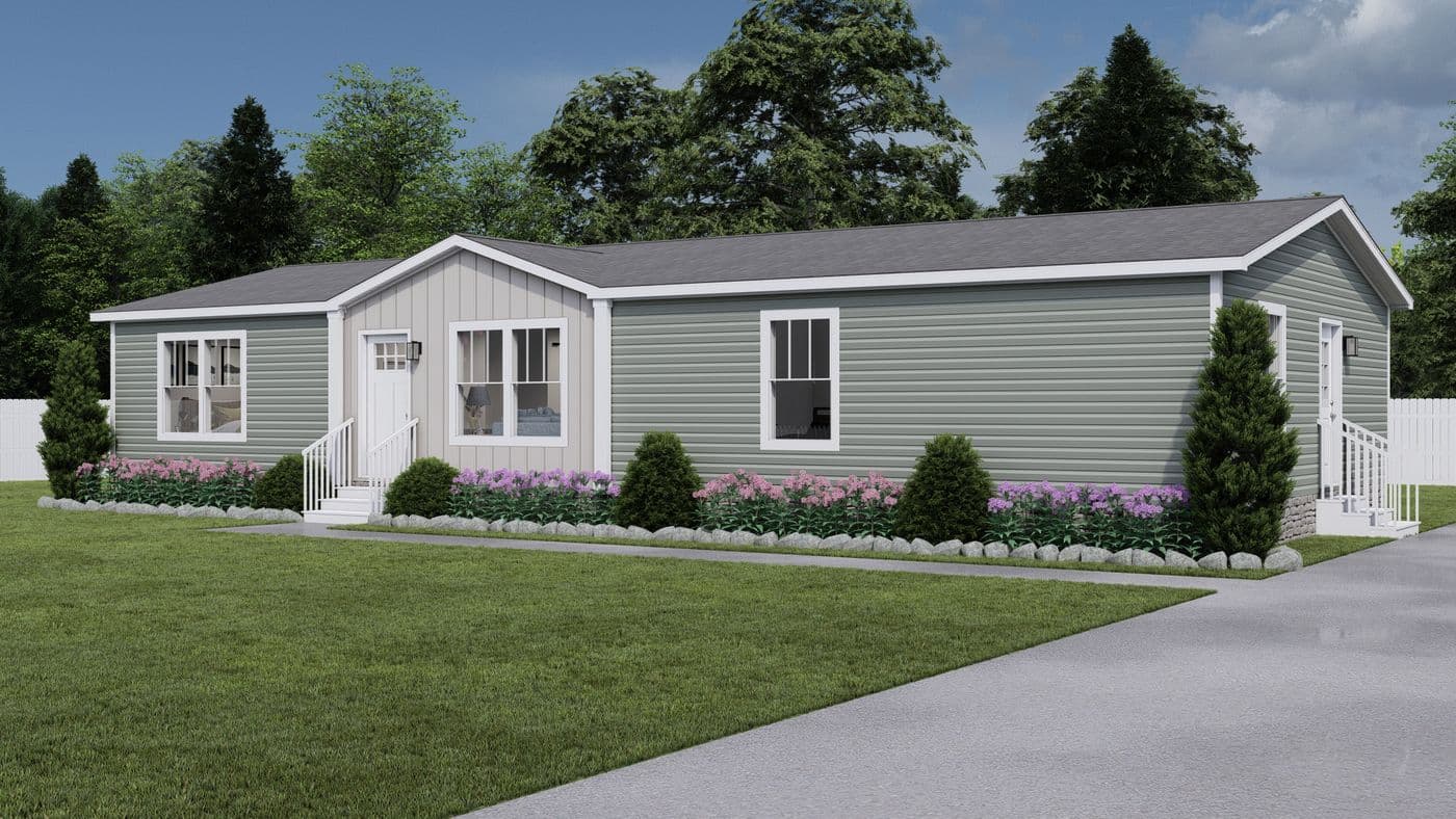Brown eyed girl elevation and exterior home features