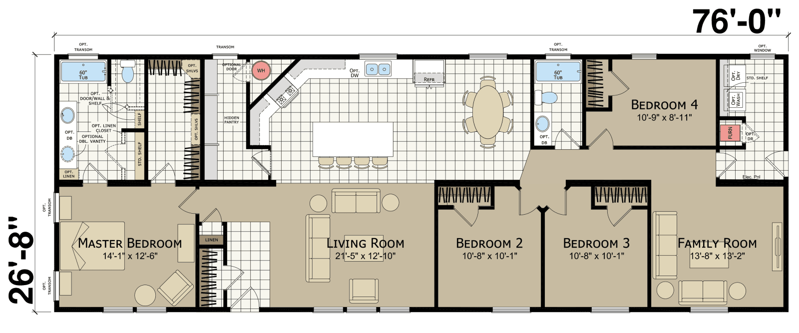 Hidden valley hv4764m floor plan home features