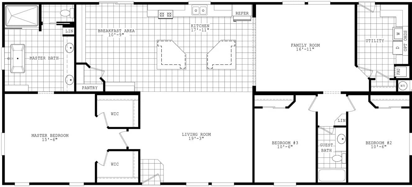 Desert ridge 32703b floor plan home features