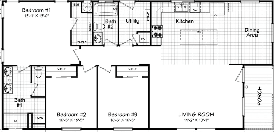 Coronado 28563p floor plan home features