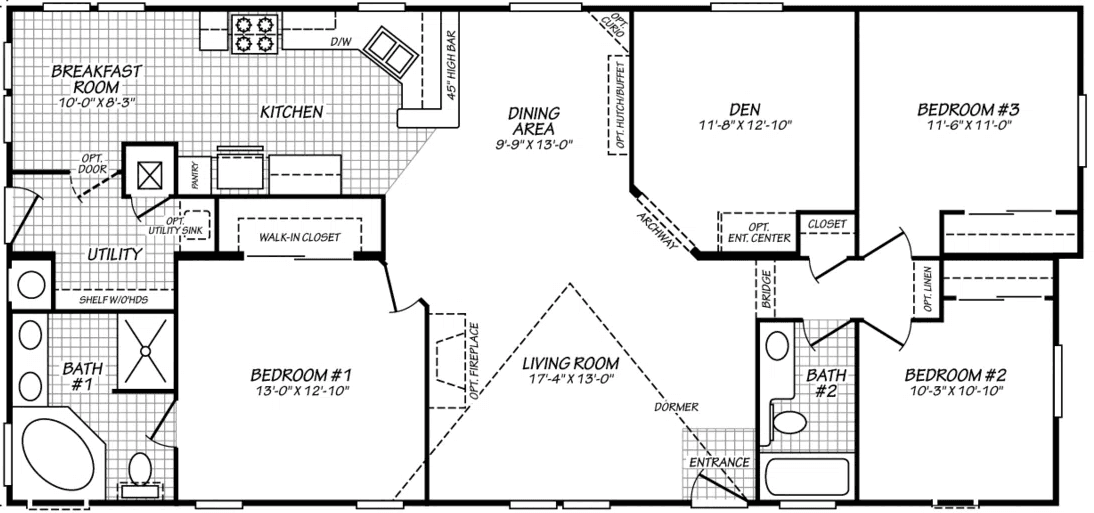 Vogue ii 28573m floor plan home features