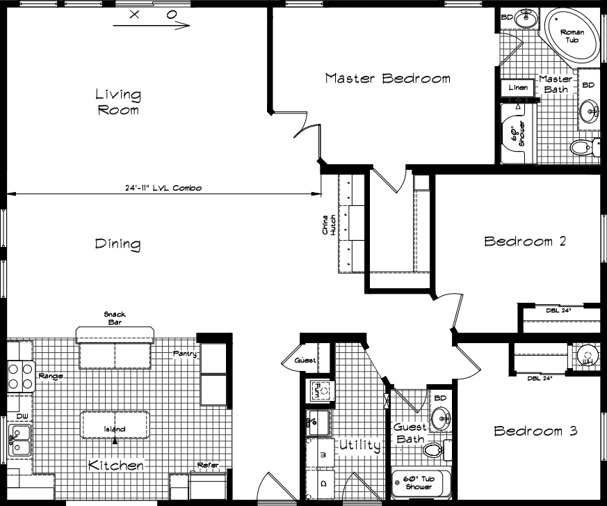 Cedar canyon 2073 floor plan home features