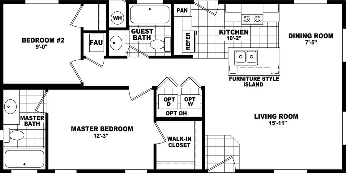 Wide homes 20402a floor plan home features