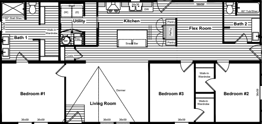 Let it be floor plan home features