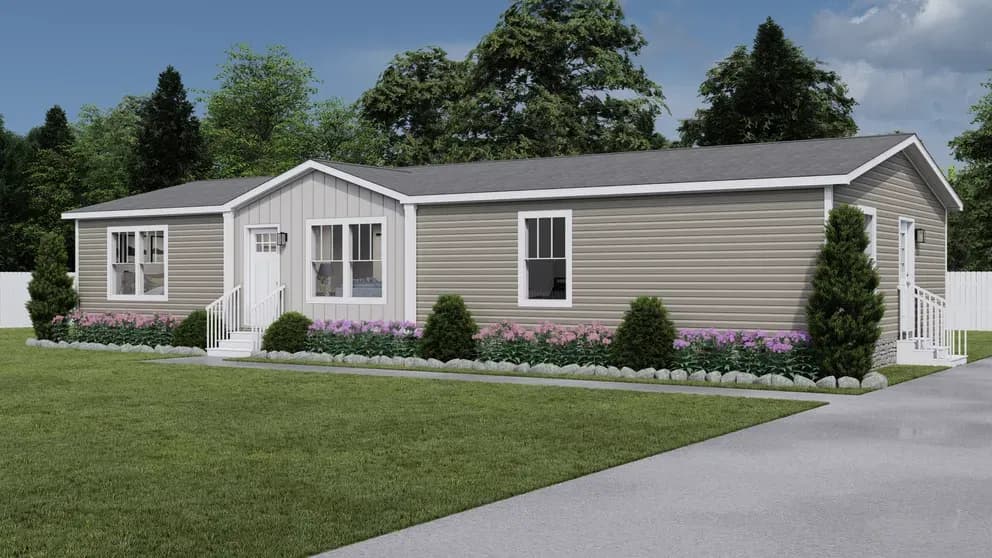 Brown eyed girl elevation and exterior home features