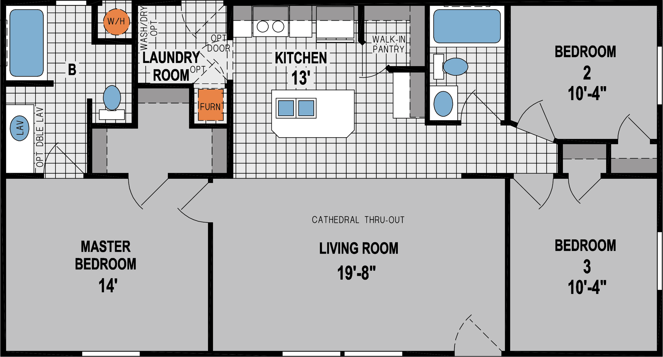 Amber cove 2406ct floor plan home features