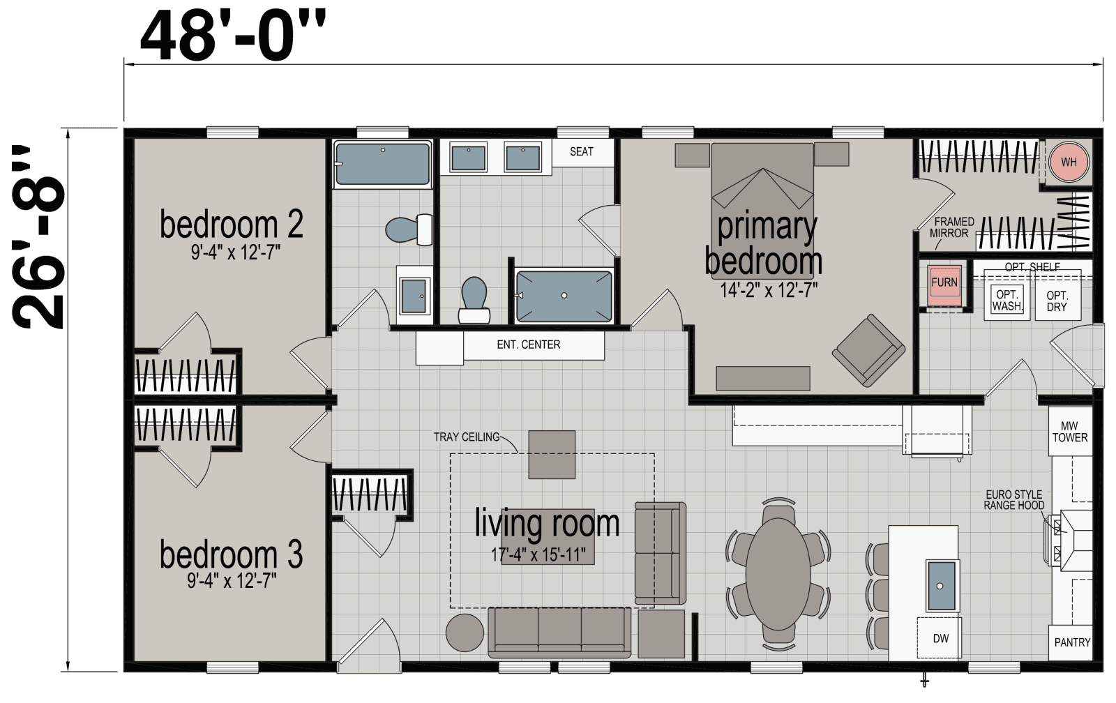 Intrigue floor plan home features