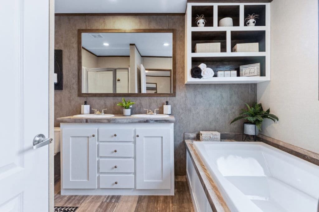 Cypress bathroom home features