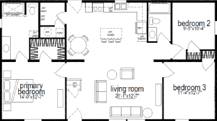 Ridgewood j947 floor plan home features