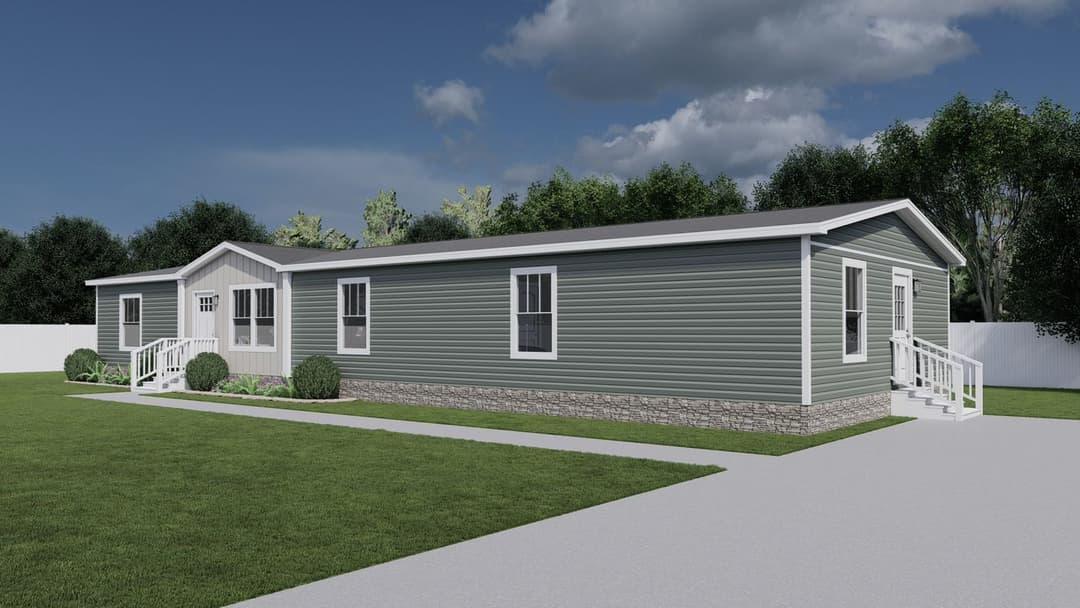 Superfly elevation and exterior home features