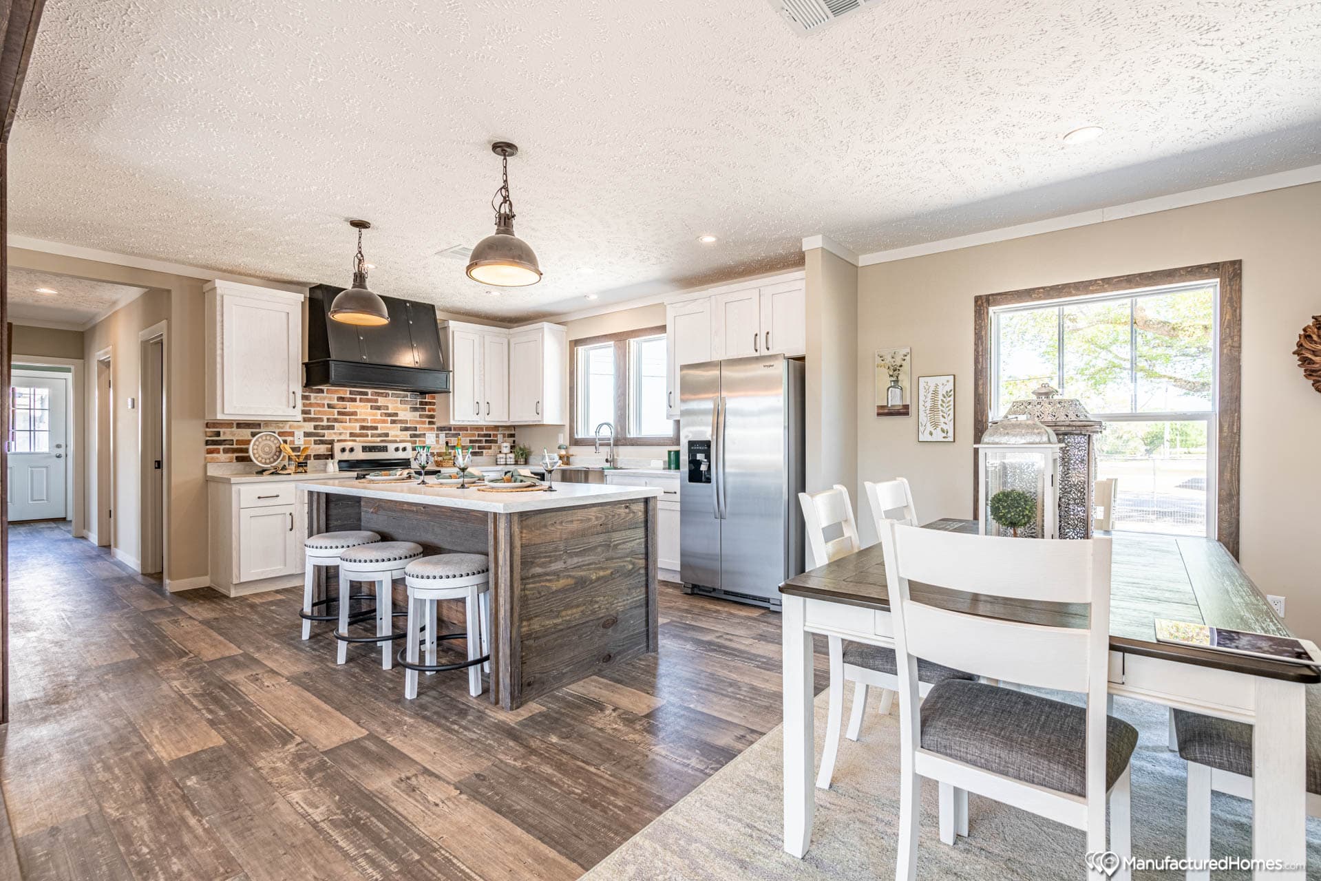 The white oak  interior home features