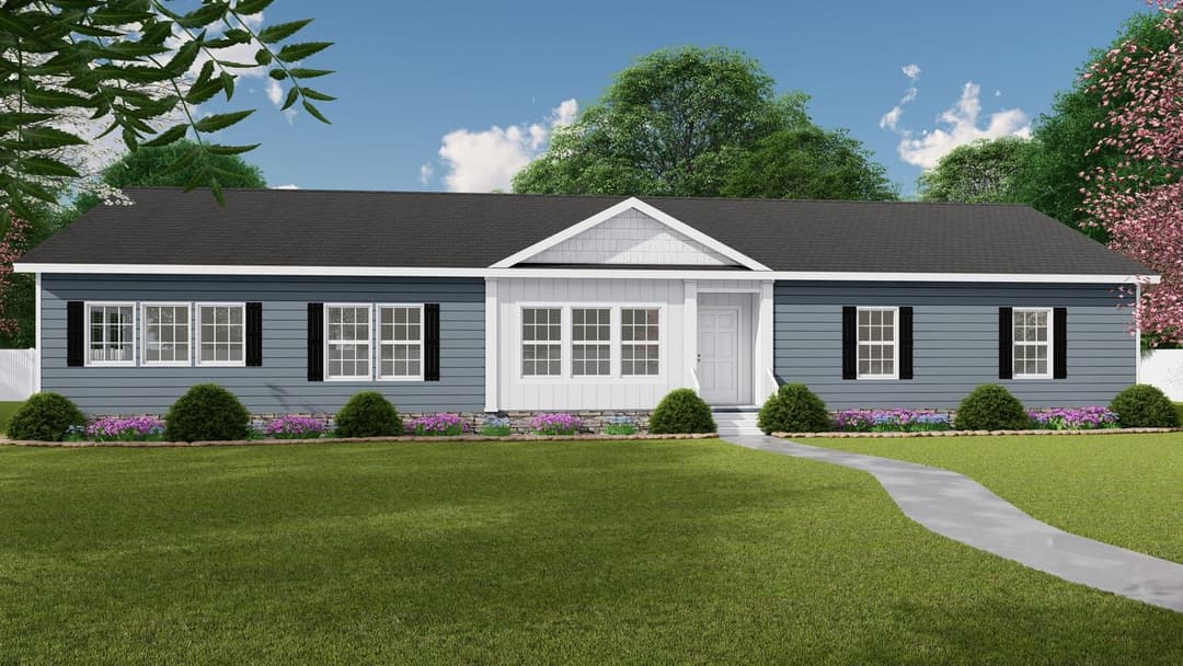3458 mod 76x32 carolina raelyn hero, elevation, and exterior home features