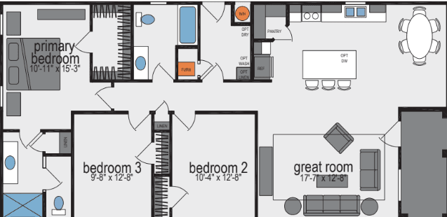 Skyliner-h201b1 floor plan and hero home features