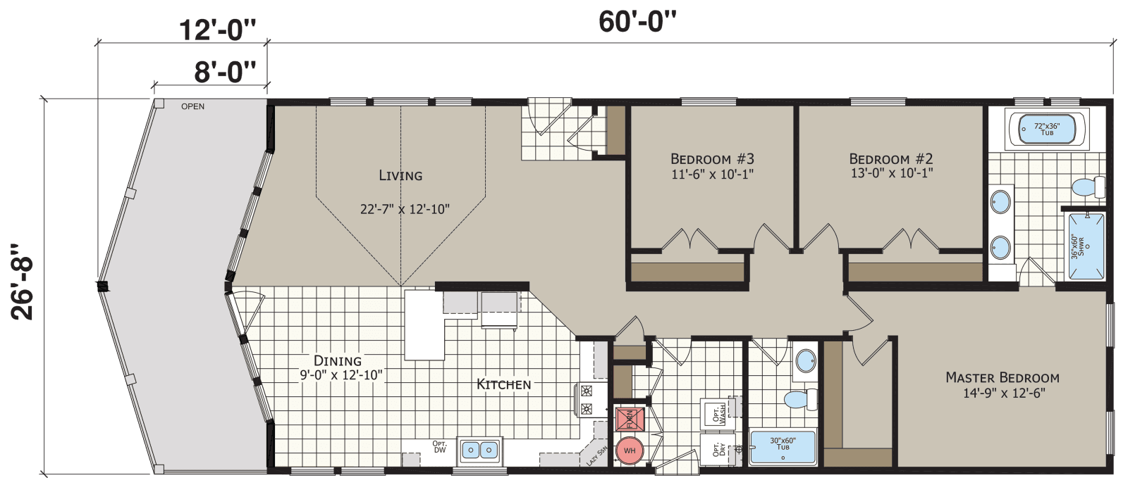 Crystal bay estates cb4603c floor plan home features