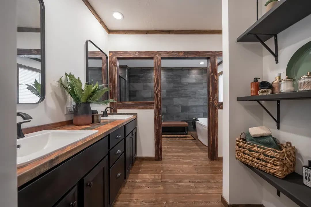 The mill house bathroom home features