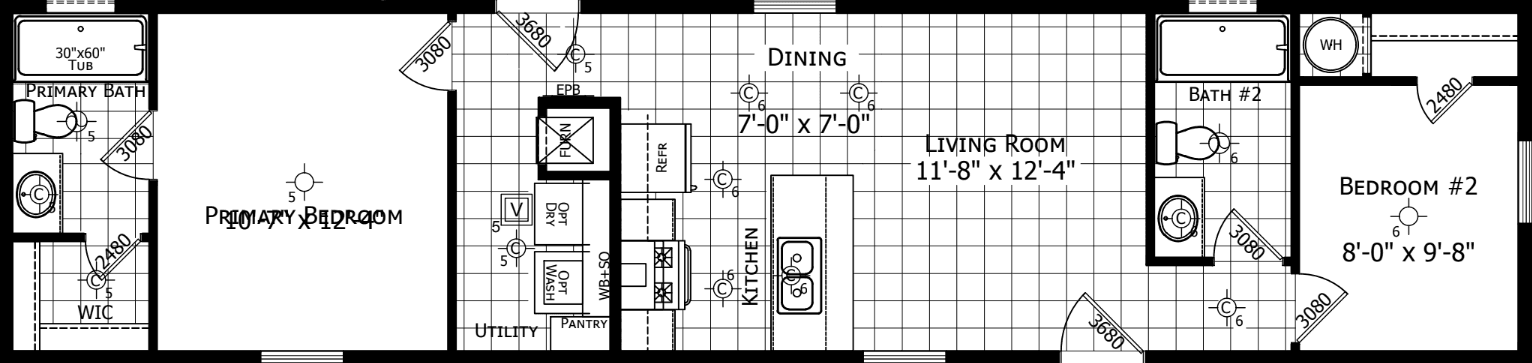 Winchester 1456h22a4a floor plan home features