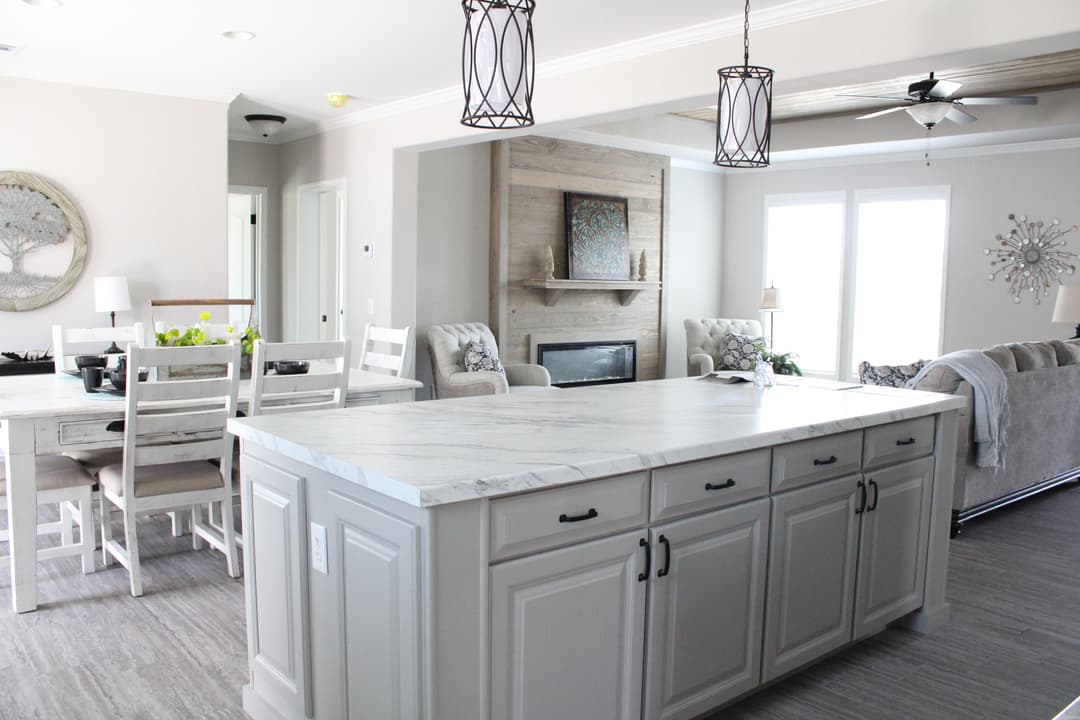 The woodside kitchen home features