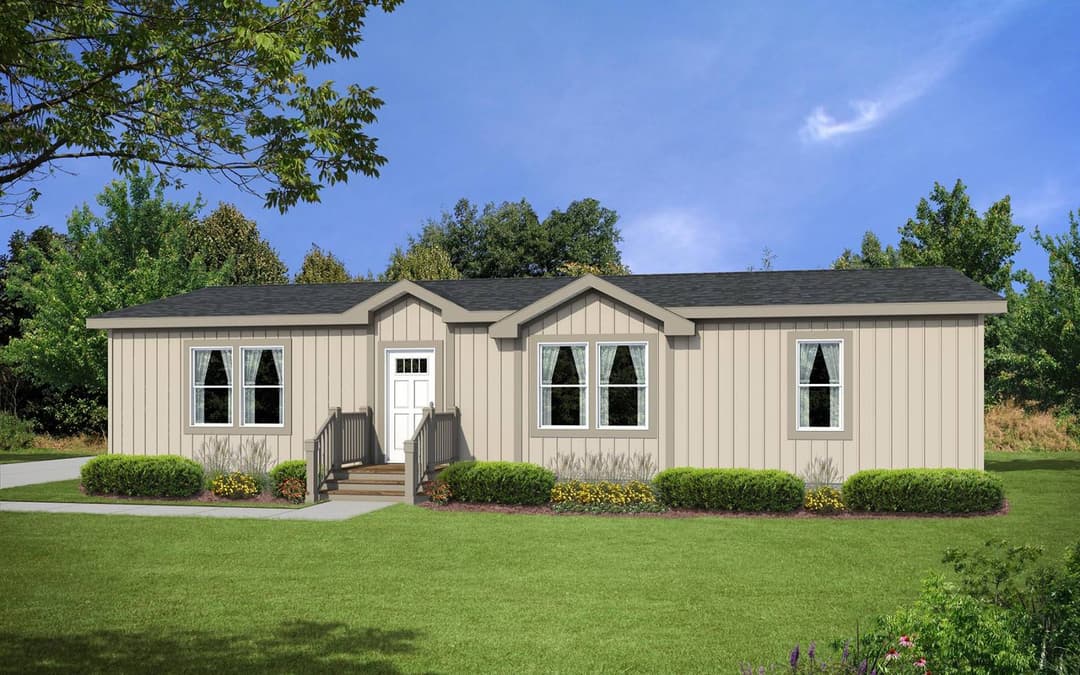 Hidden creek hc6523p hero, elevation, and exterior home features