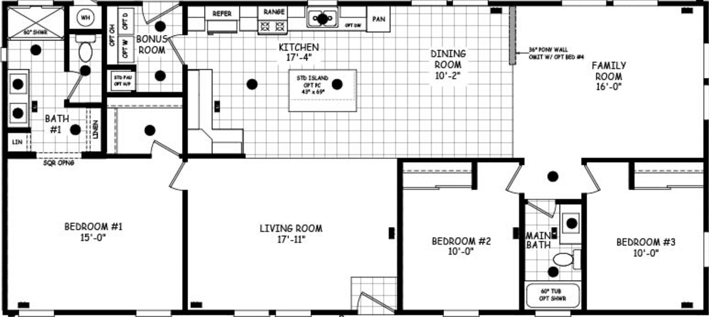 Edge 28603b floor plan home features