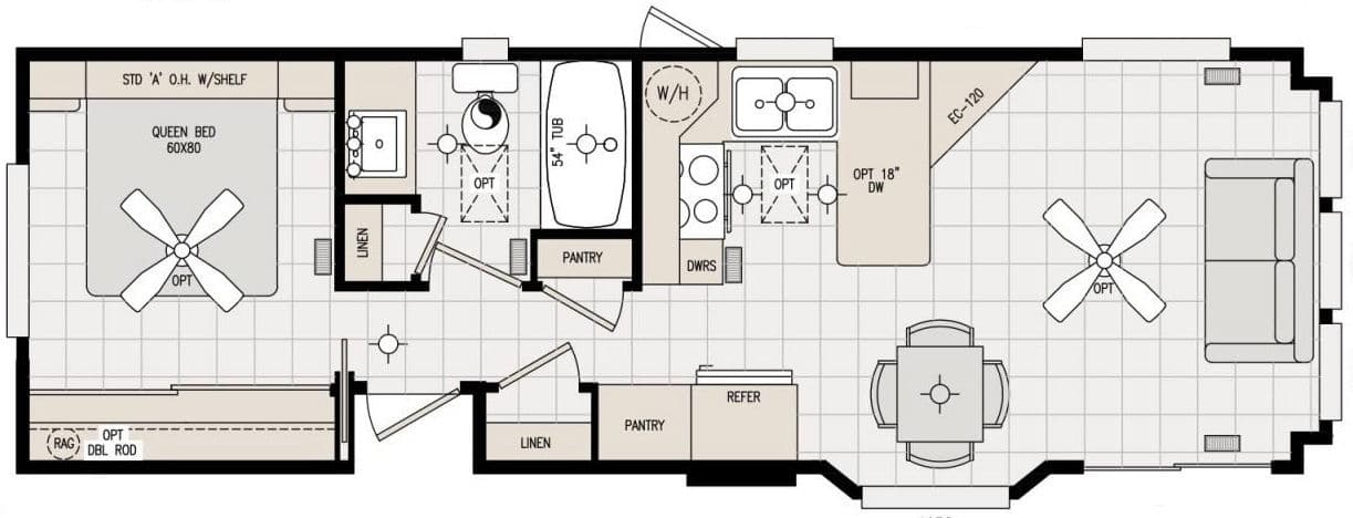 Sedona-120sn11351g floor plan home features