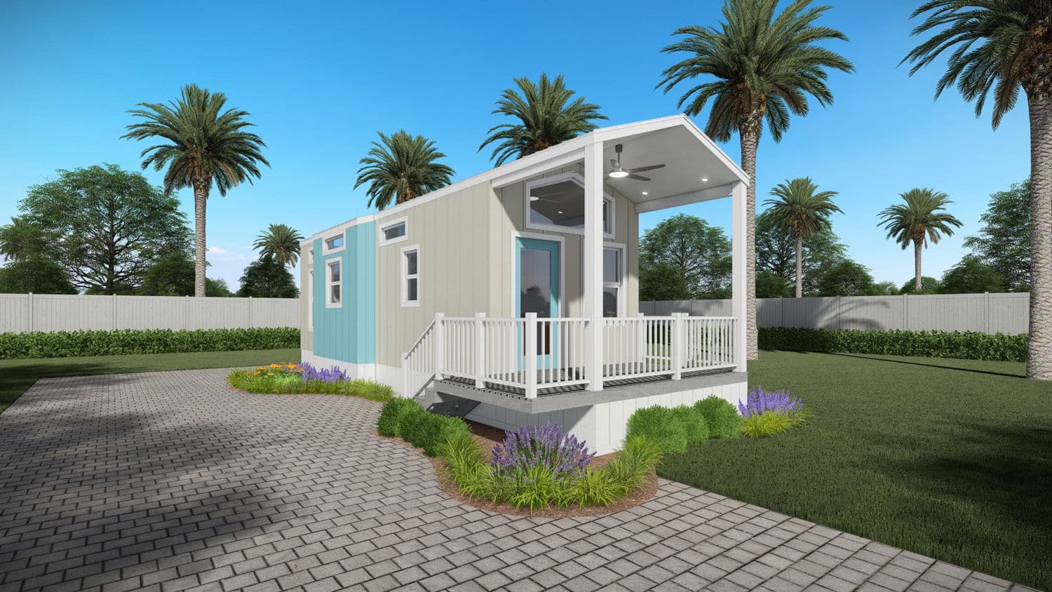 Paradise point hero, elevation, and exterior home features