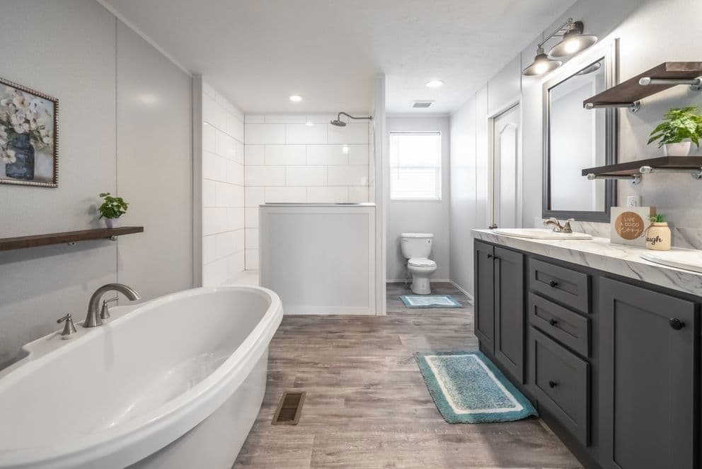 The fusion 32b bathroom home features