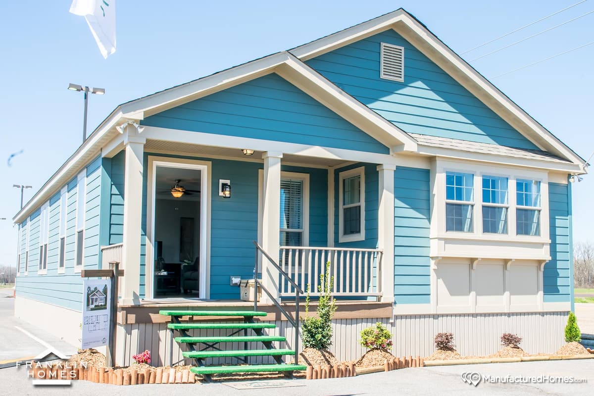 Prefab cottage series hero, elevation, and exterior home features